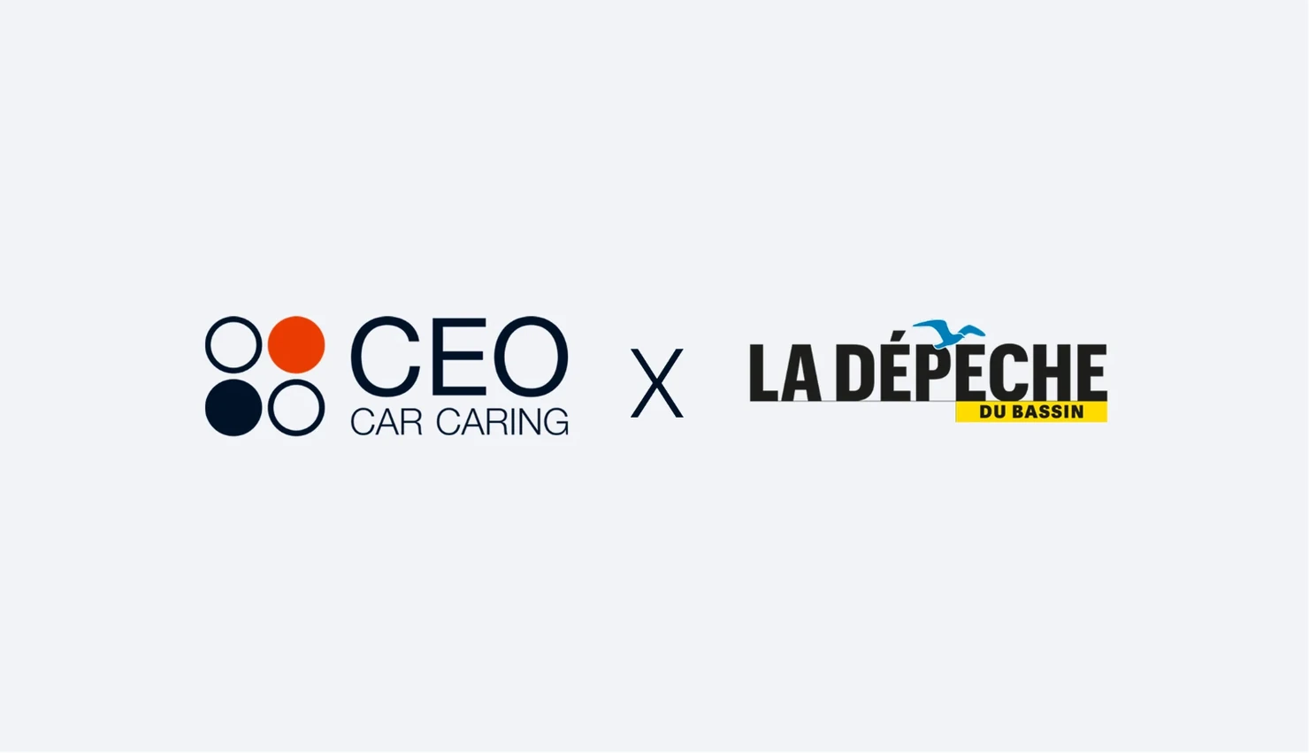 Logos CEO Car Caring et La Dépêche du Bassin